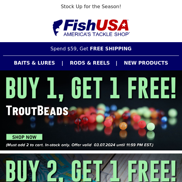 Trout Deals Heat Up with a BOGO You Don't Want to Miss!
