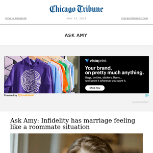 Ask Amy: Infidelity has marriage feeling like a roommate situation