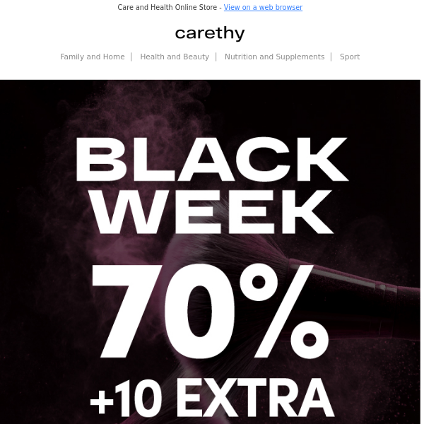 BLACK WEEK 🖤 Up to 70% discount!
