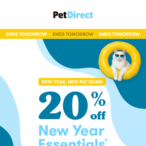 20% OFF New Year Essentials Ends Tomorrow!