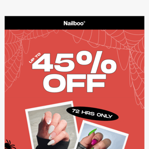 Up to 45% off is still yours 🎃