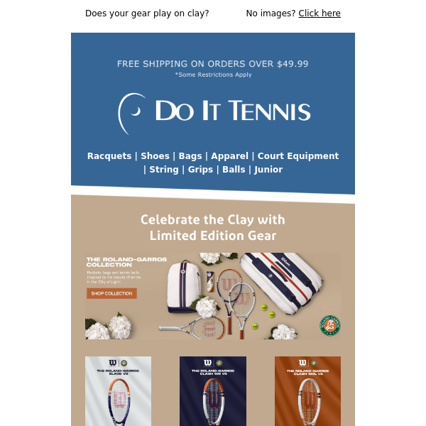 Celebrate the Clay w Limited Edition Gear 🎾