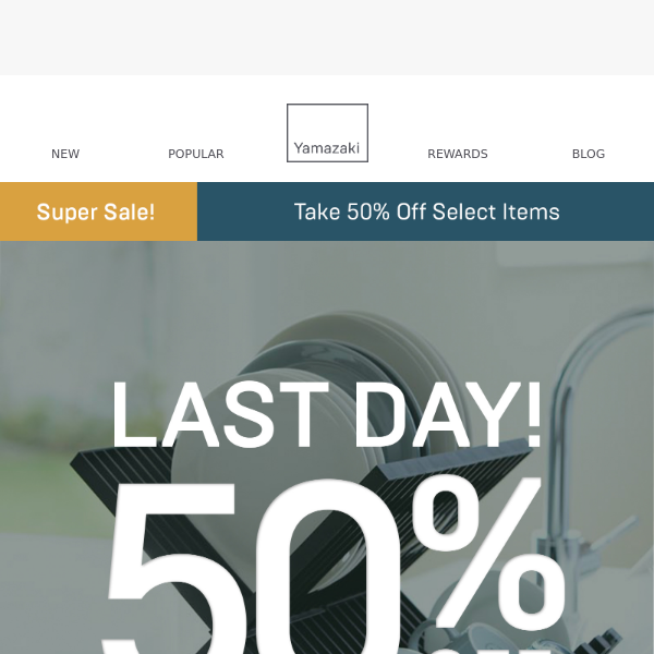 Last Day of 50% Off Sale