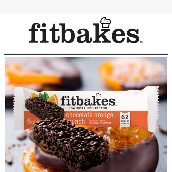Fit Bakes, last chance for a FREE crunch bar! 🍊🍫