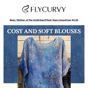 😍.FlyCurvy.Get the Flawless Summer Look with Our Collection of Cotton Blouses!