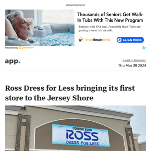 Top Stories: Ross Dress for Less opening its first store in Monmouth County this summer