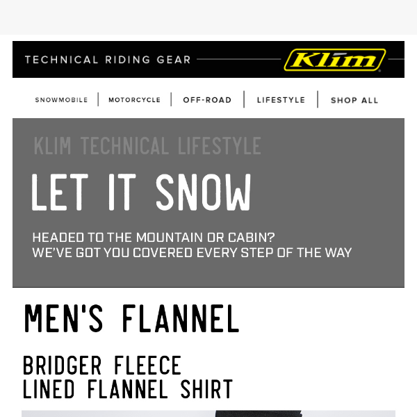 Winter's Here ❄️ | KLIM Lifestyle Has You Covered