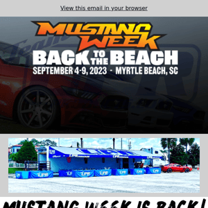 UPR Products will be displaying at Mustang Week!