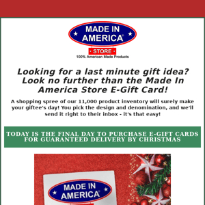 Made In America Store E-Gift Card 🎁🇺🇸