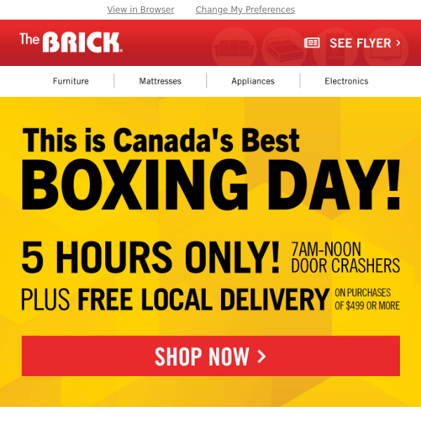 Boxing Day Rush: 5-Hour Deals - Act Fast!