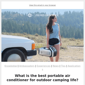 What is the best portable air conditioner for outdoor camping life?