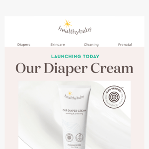 Our newest arrival for happy skin: Our Diaper Cream!