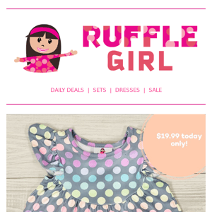 💗💖LAUNCH DAY! Exclusive Ruffle Shortie Sets - only $19.99 TODAY ONLY!