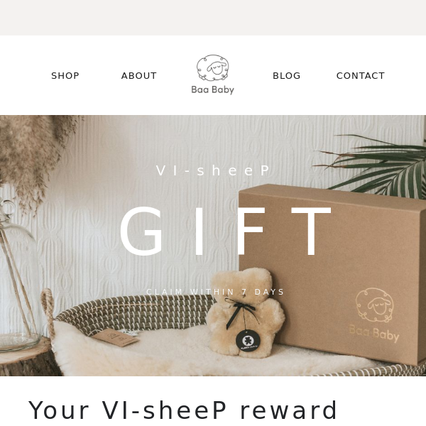 Claim your VIP gift 🐑🎁