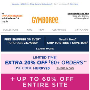 [EXCLUSIVE OFFER] Extra 20% Off + Up to 60% Off Site!