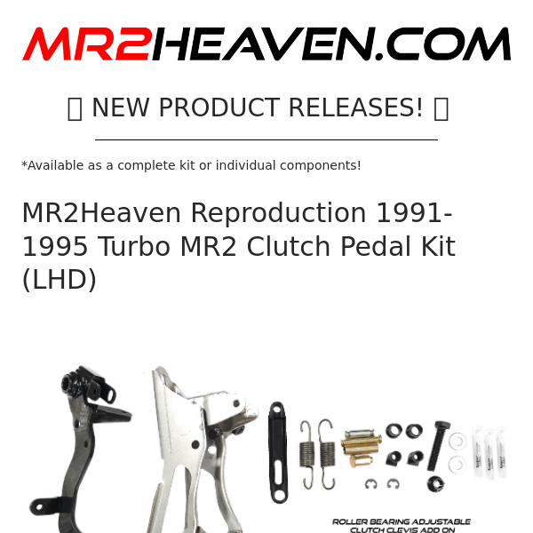 ⚡️ ⚡️ MR2Heaven New Product Releases!  💥 💥