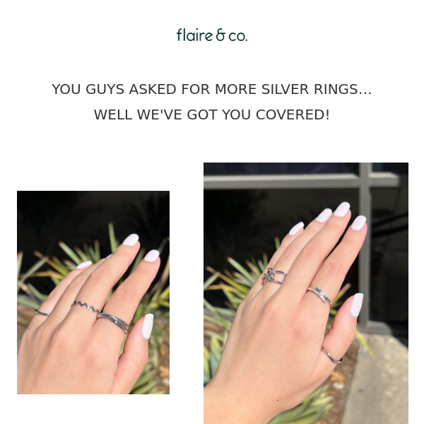 Change up your silver ring stack!