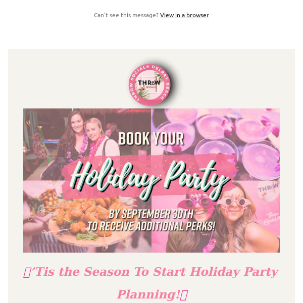 ⭐️Plan Your Holiday Party & Receive Complimentary Perks! Info Inside!🦩