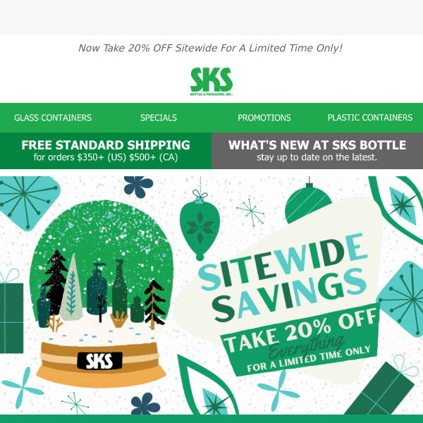 🎁 Seal the Deal: Now Take 𝟮𝟬% 𝗢𝗳𝗳 𝗘𝘃𝗲𝗿𝘆𝘁𝗵𝗶𝗻𝗴! Your Year-End Gift from SKS!