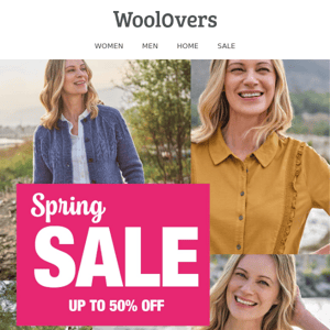Save Up To 50% In Our Spring Sale