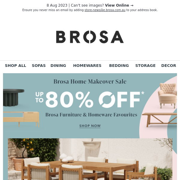 59% OFF Sicilia Set of 2 Outdoor Dining Chairs (now $269)