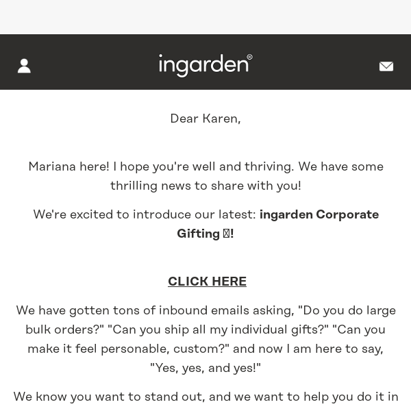 Exciting News: Unveiling ingarden's Corporate Gifting Service!  🎁