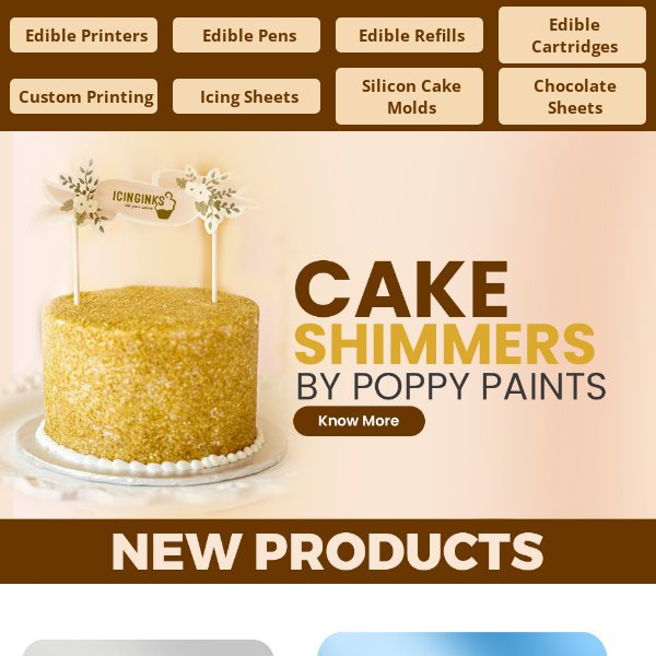 Introducing Cake Shimmers by Poppy Paints