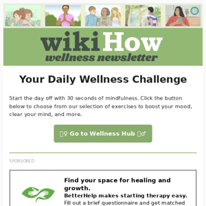 Today's 30 Second Wellness Challenge