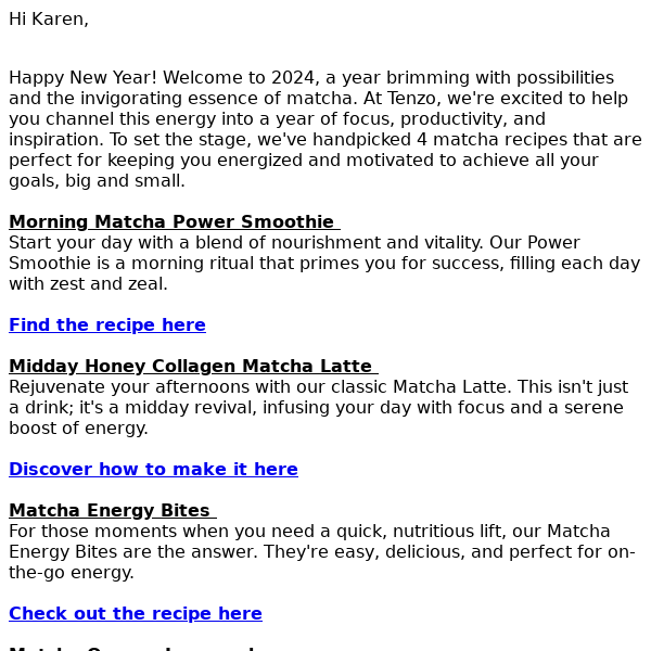 🍵 Kickstart 2024 with Matcha Magic: 4 Inspiring Recipes for Success!