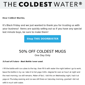 ⚫ 50% OFF THIS COLDEST BOTTLE ⚫  ⚫  ⚫