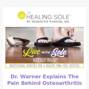 Dr. Warner Explains The Pain Behind Osteoarthritis