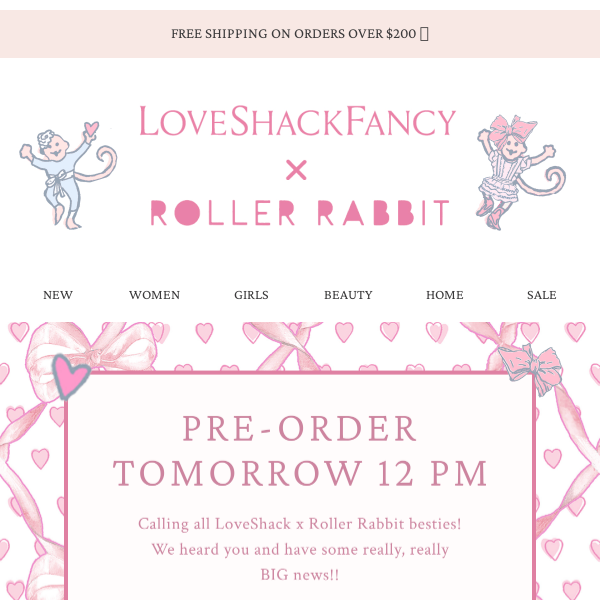 Pre-Order Our Sold Out Roller Rabbit Collab Tomorrow