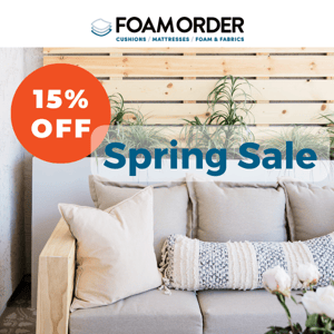 Spring sales are blooming! 15% off most items!