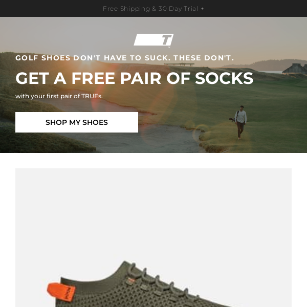 Those shoes you like? They come with a free pair of socks.