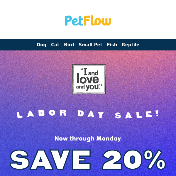 Labor Day Savings Alert: 20% Off Treats and Chews 🐶😺