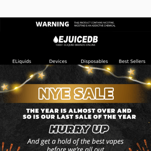 🎁 Last Chance For Great Discounts In Our NYE Sale!