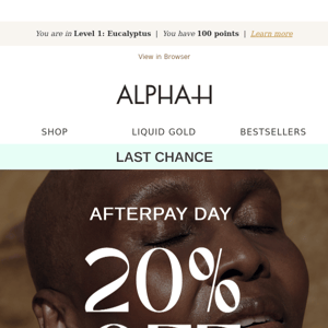 Last Chance: 20% OFF Sitewide