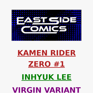 🔥 BLACK FRIDAY EVENT IS LIVE in 30-MINS at 2PM (ET) 🔥 INHYUK LEE's KAMEN RIDER ZERO #1 "FREE" WITH $20 PURCHASE 🔥 STARTS TODAY at 2PM (ET) / 11AM(PT)