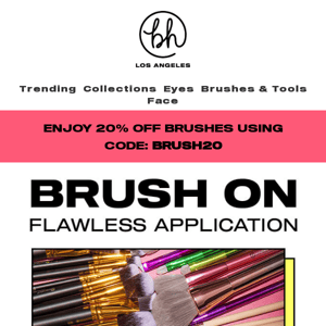 Enjoy 20% off our best-selling brushes! 🤍