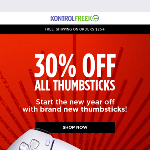 Last Chance - 30% off all thumbsticks ends tonight