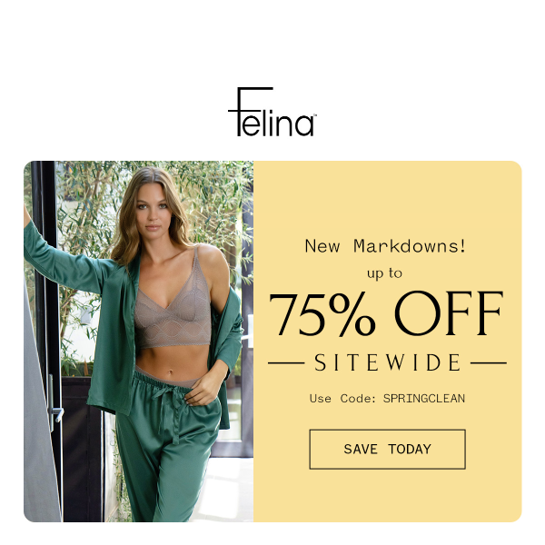 Ending Soon: Up to 75% Off Sitewide 💫 - Felina