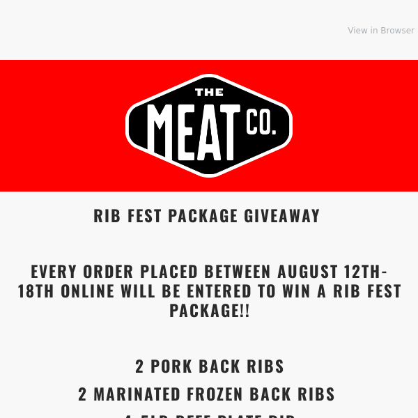 Rib Fest Giveaway! $215 value