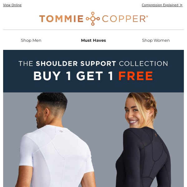 Shoulder Support Shirts  Buy ☝️ Get ☝️ FREE - Tommie Copper