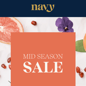 ALERT - Mid Season Sale with 25% OFF selected products. 🍊🌿