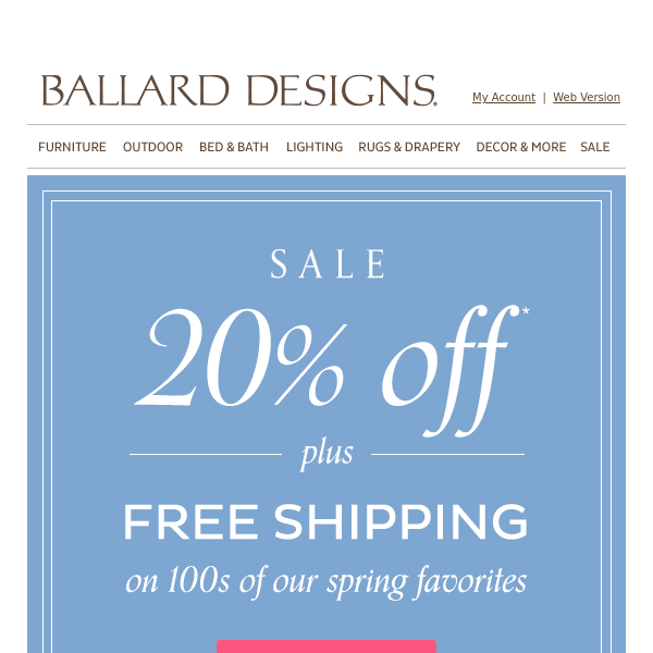 100s of spring favorites ship FREE