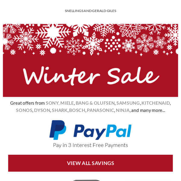 Winter Sale Now On!