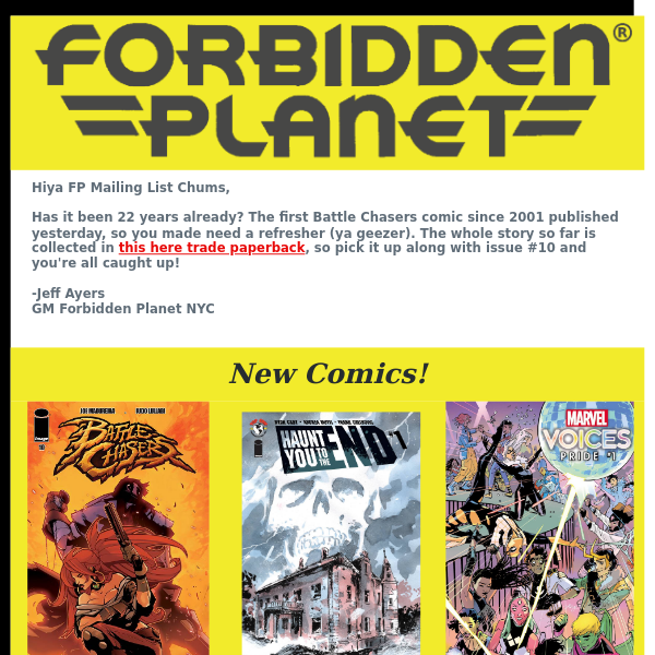 New York City's Forbidden Planet Comic Book Store Is Asking For Help