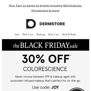 ON NOW: 30% Off Colorescience
