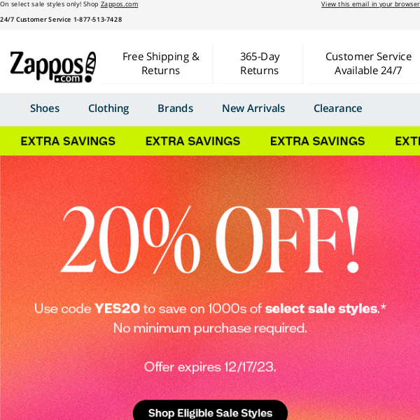 Last Chance: EXTRA 20% OFF!