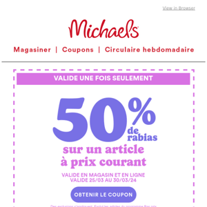 🎉 Il reste 6 jours avant Pâques! Préparez-vous pour la grande chasse aux œufs grâce à 50 % de rabais sur des fournitures de fête pour Pâques.